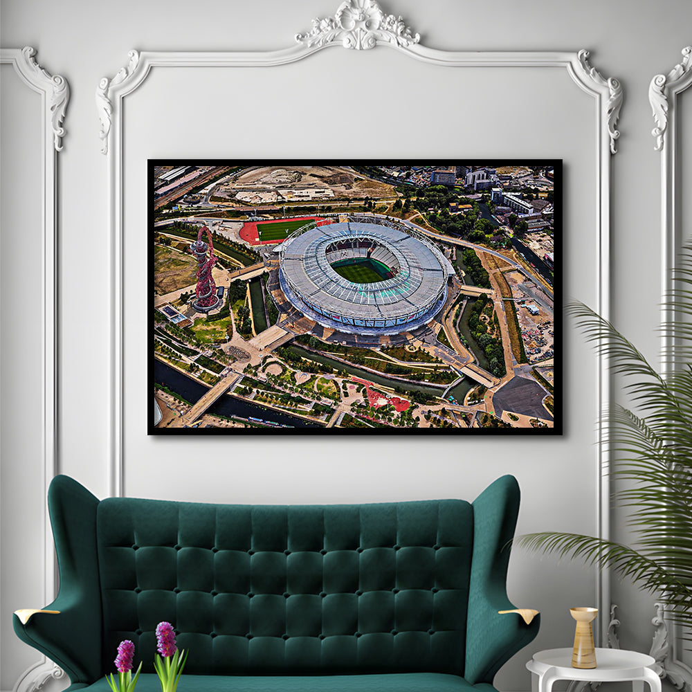 Ataturk Olympic Stadium, Stadium Canvas, Sport Art, Gift for him, Framed Art Print Wall Decor, Picture Framed