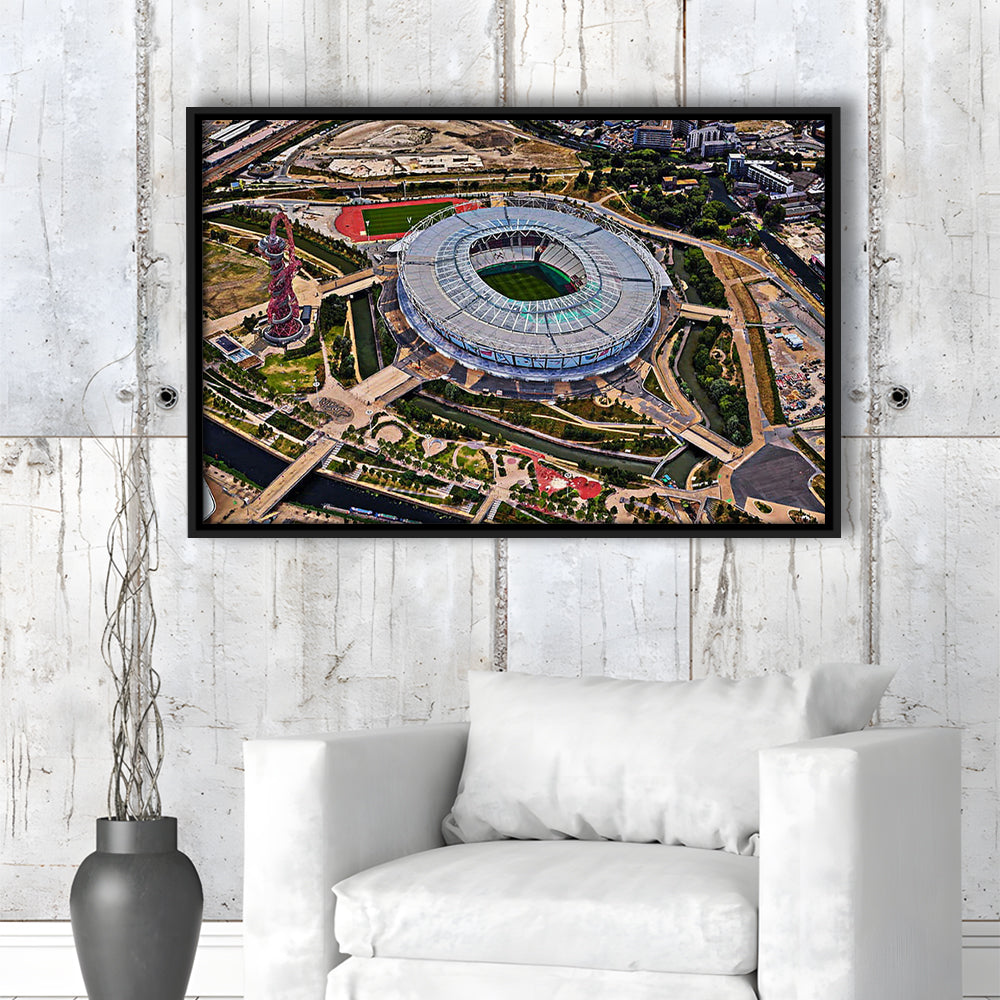 Ataturk Olympic Stadium, Stadium Canvas, Sport Art, Framed Canvas Print Wall Art, Floating Frame