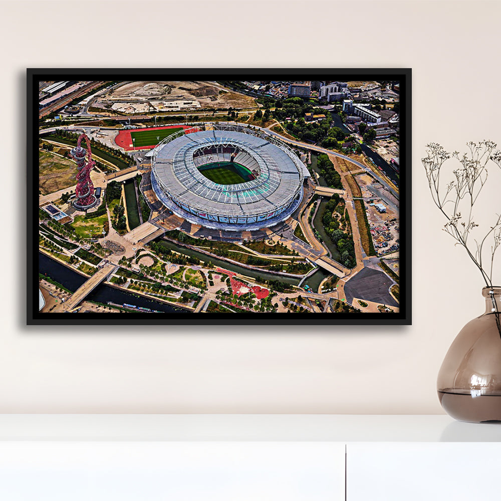 Ataturk Olympic Stadium, Stadium Canvas, Sport Art, Framed Canvas Print Wall Art, Floating Frame