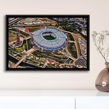Ataturk Olympic Stadium, Stadium Canvas, Sport Art, Framed Canvas Print Wall Art, Floating Frame