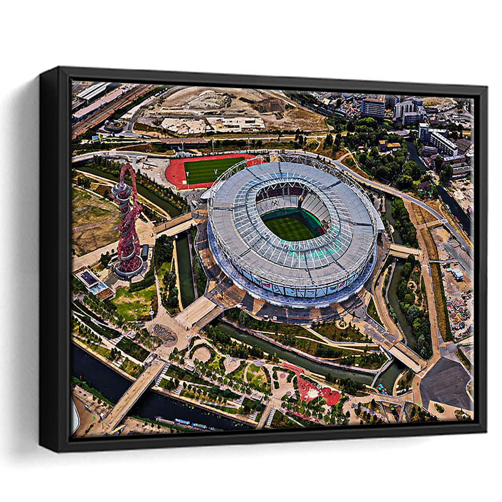 Ataturk Olympic Stadium, Stadium Canvas, Sport Art, Framed Canvas Print Wall Art, Floating Frame
