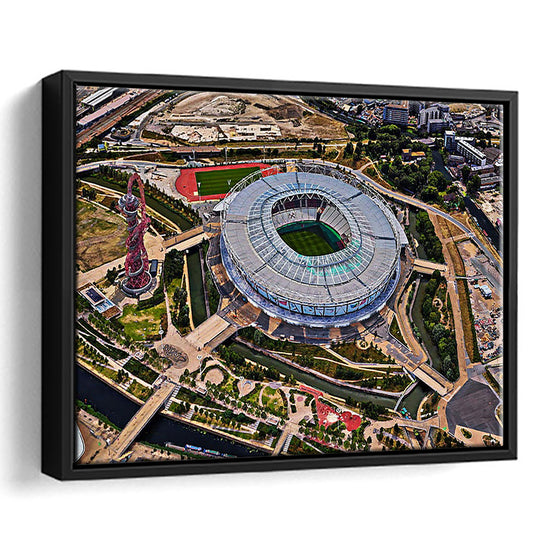 Ataturk Olympic Stadium, Stadium Canvas, Sport Art, Framed Canvas Print Wall Art, Floating Frame