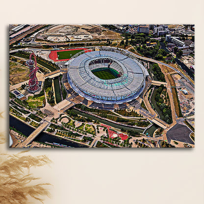 Ataturk Olympic Stadium, Stadium Canvas, Sport Art, Gift for him, Man Cave Decor, Art Print, Canvas Print Wall Art