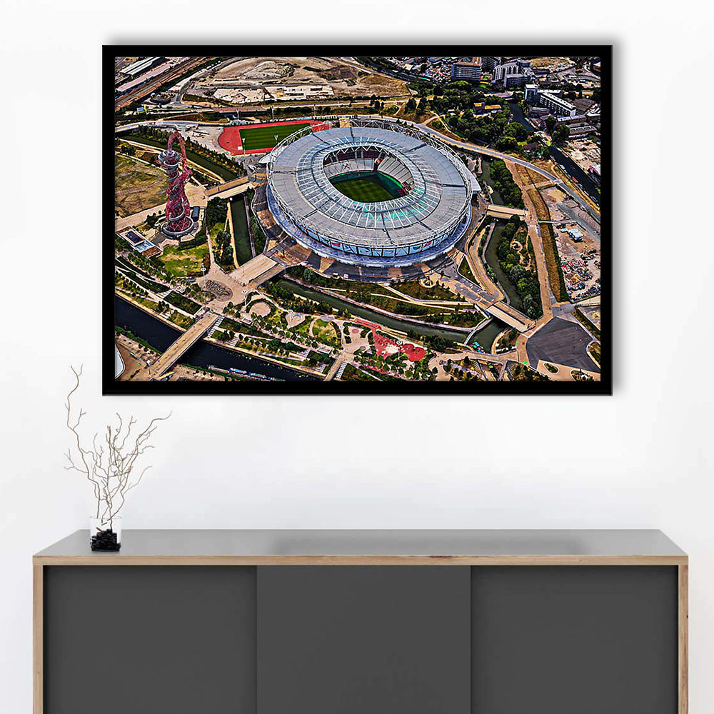 Ataturk Olympic Stadium, Stadium Canvas, Sport Art, Gift for him, Framed Art Print Wall Decor, Picture Framed