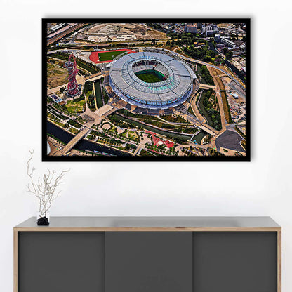 Ataturk Olympic Stadium, Stadium Canvas, Sport Art, Gift for him, Framed Art Print Wall Decor, Picture Framed