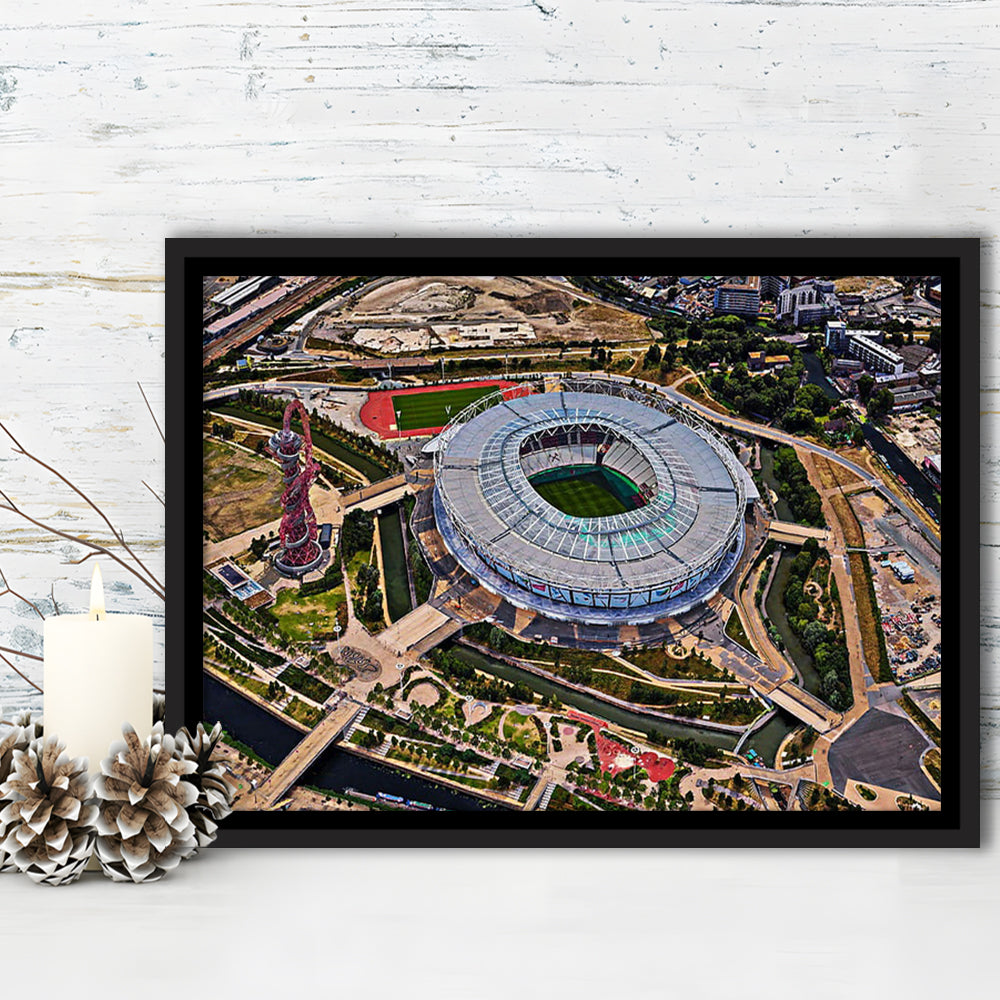 Ataturk Olympic Stadium, Stadium Canvas, Sport Art, Framed Canvas Print Wall Art, Floating Frame