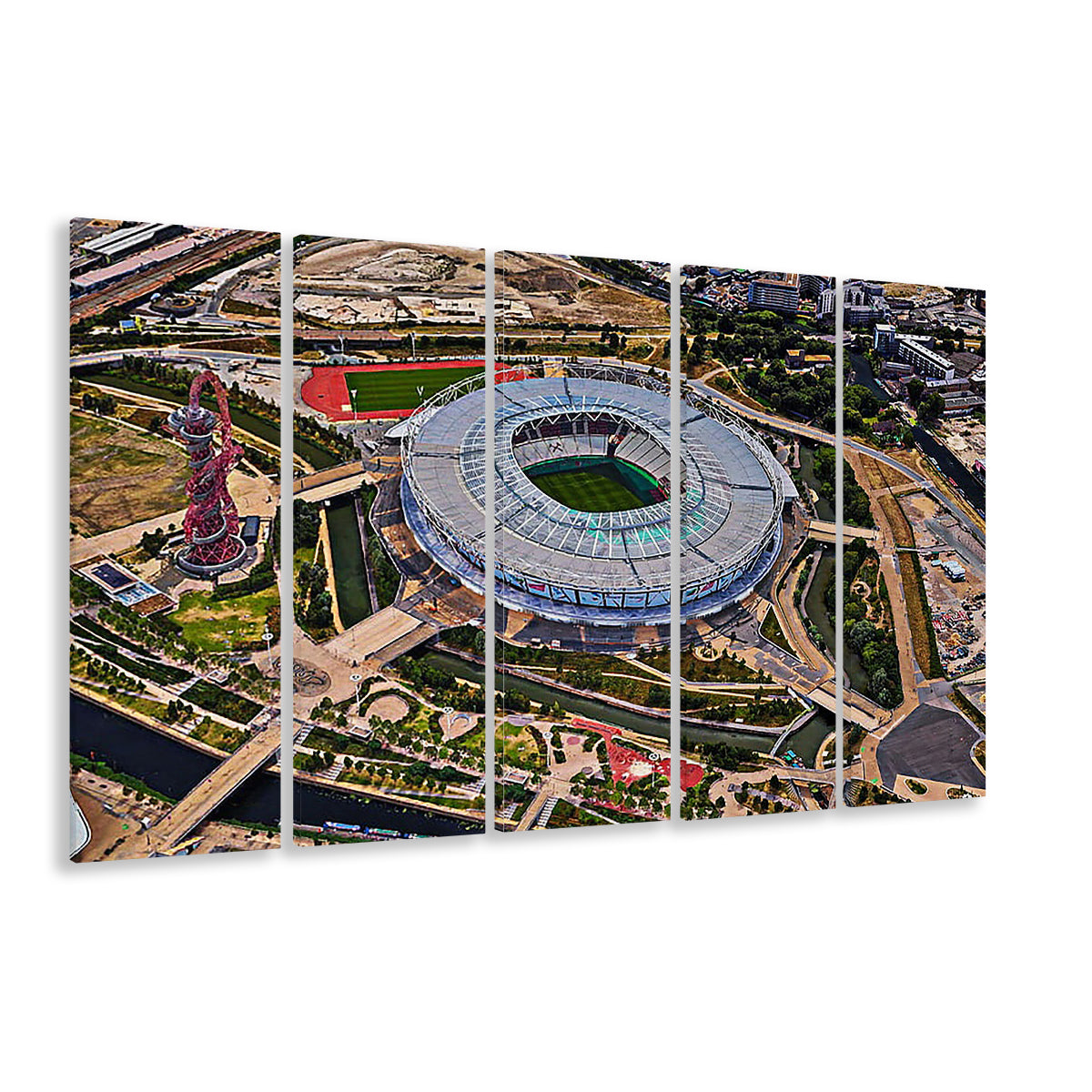Ataturk Olympic Stadium, Stadium Canvas, Sport Art, 5 Panel B, Extra Large Canvas, Canvas Print Wall Art