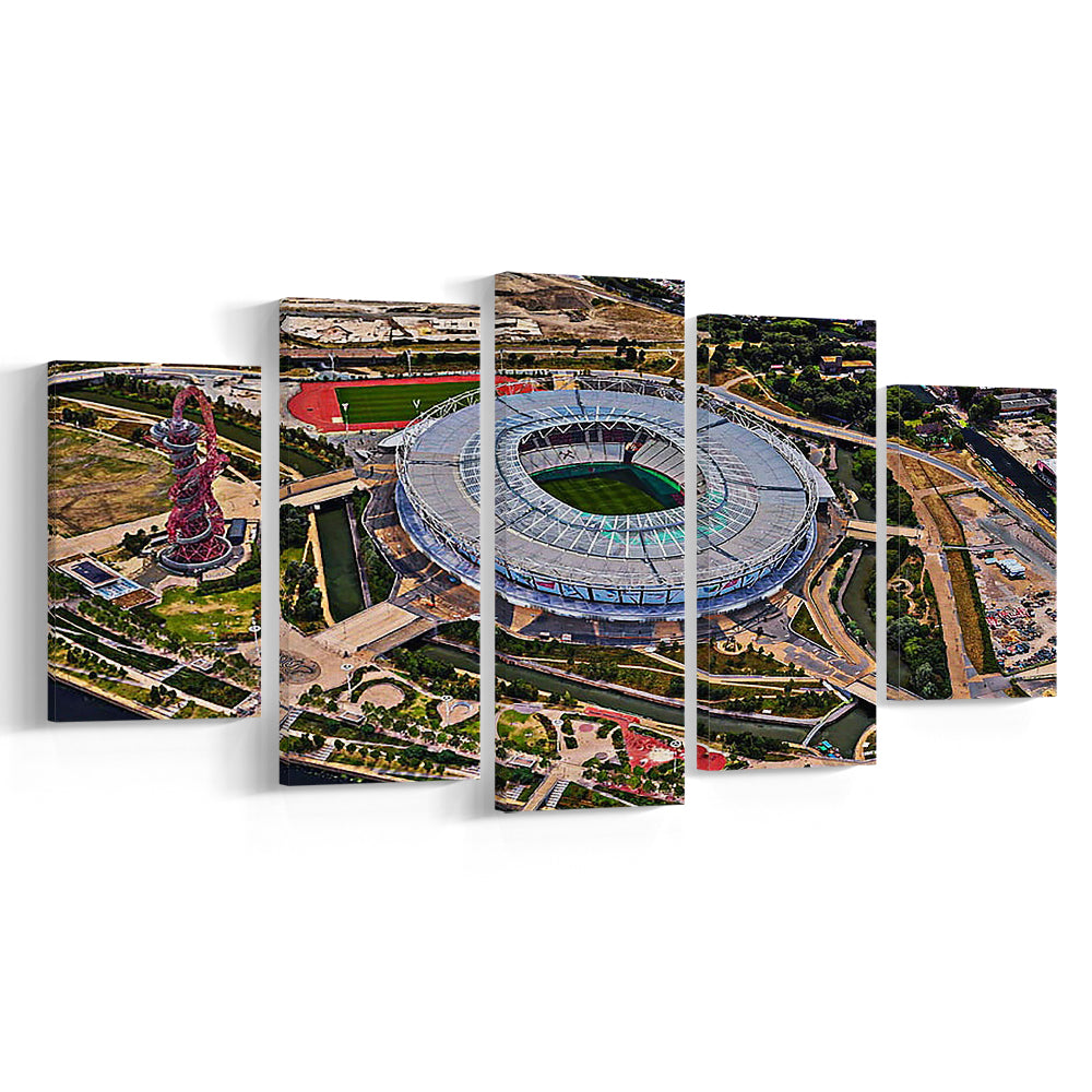 Ataturk Olympic Stadium, Stadium Canvas, Sport Art, Gift for him, 5 Panel, Large Canvas, Canvas Print Wall Art