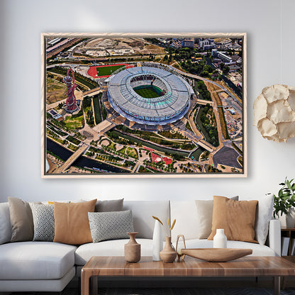 Ataturk Olympic Stadium, Stadium Canvas, Sport Art, Framed Canvas Print Wall Art, Floating Frame