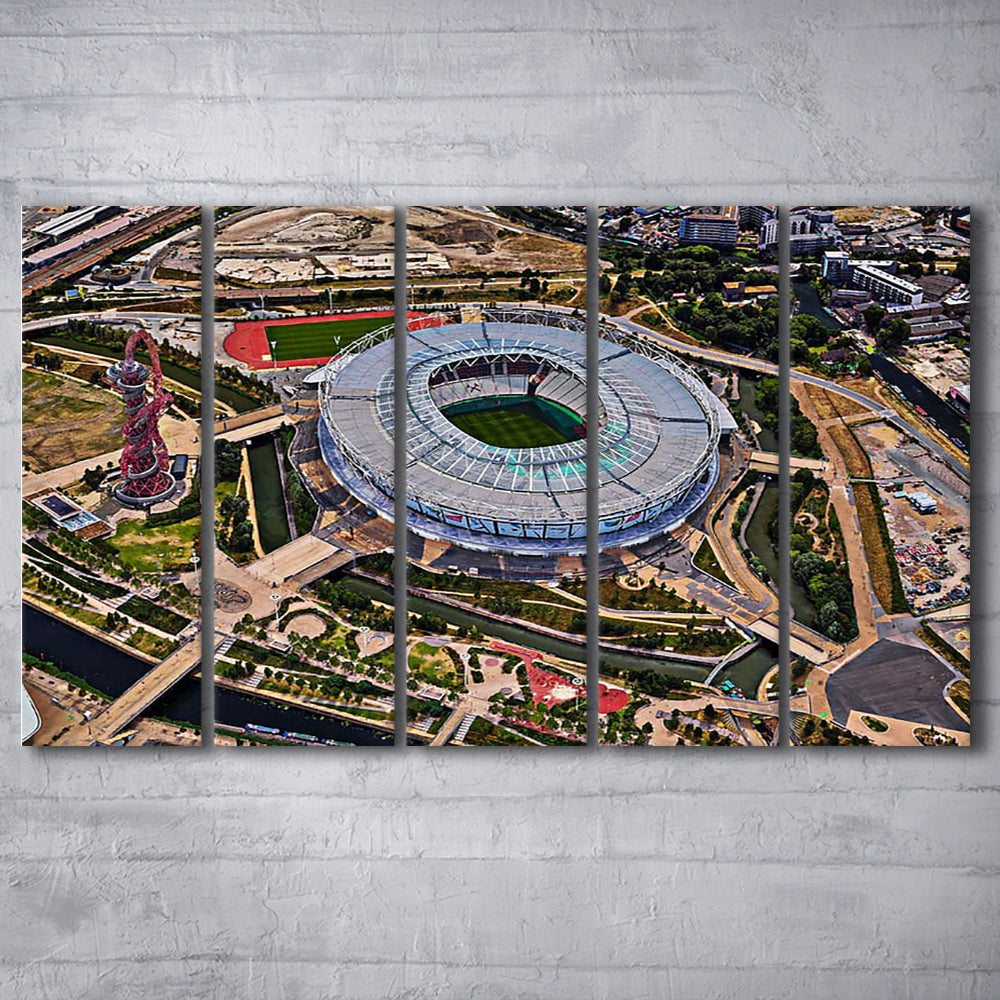 Ataturk Olympic Stadium, Stadium Canvas, Sport Art, 5 Panel B, Extra Large Canvas, Canvas Print Wall Art