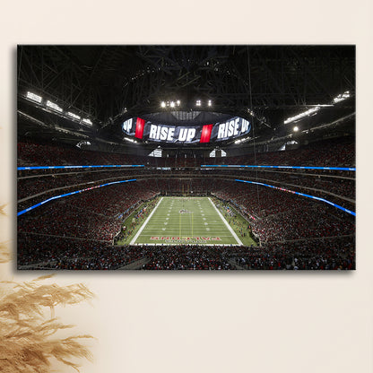 Atlanta's Mercedes Benz Stadium, Stadium Canvas, Sport Art, Gift for him, Man Cave Decor, Art Print, Canvas Print Wall Art