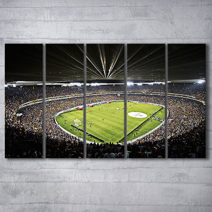 Atlas Fc Stadium, Stadium Canvas, Sport Art, 5 Panel B, Extra Large Canvas, Canvas Print Wall Art