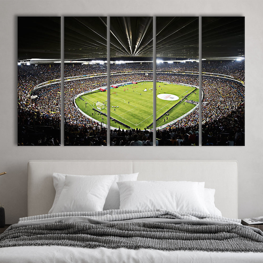 Atlas Fc Stadium, Stadium Canvas, Sport Art, 5 Panel B, Extra Large Canvas, Canvas Print Wall Art