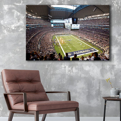Att Cowboys, Stadium Canvas, Sport Art, Gift for him, Man Cave Decor, Art Print, Canvas Print Wall Art