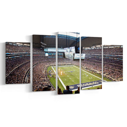 Att Cowboys, Stadium Canvas, Sport Art, Gift for him, 5 Panel, Large Canvas, Canvas Print Wall Art