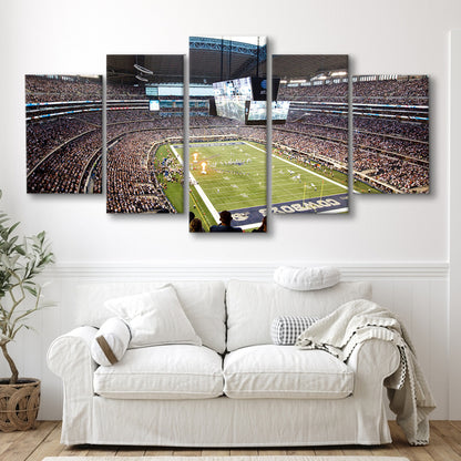 Att Cowboys, Stadium Canvas, Sport Art, Gift for him, 5 Panel, Large Canvas, Canvas Print Wall Art