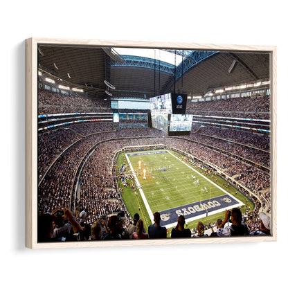 Att Cowboys, Stadium Canvas, Sport Art, Framed Canvas Print Wall Art, Floating Frame