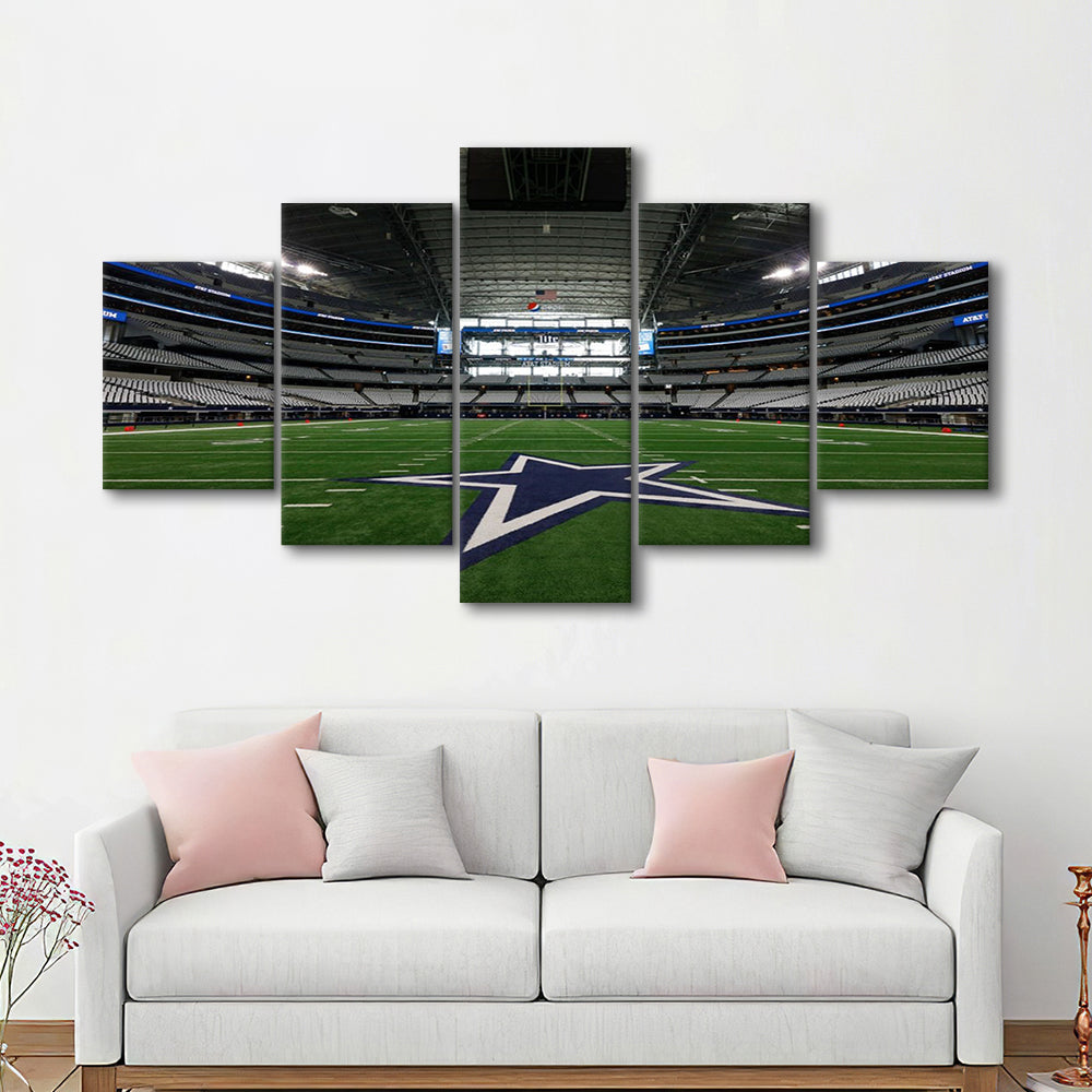 Att Stadium Dallas, Stadium Canvas, Sport Art, Gift for him, 5 Panel, Large Canvas, Canvas Print Wall Art