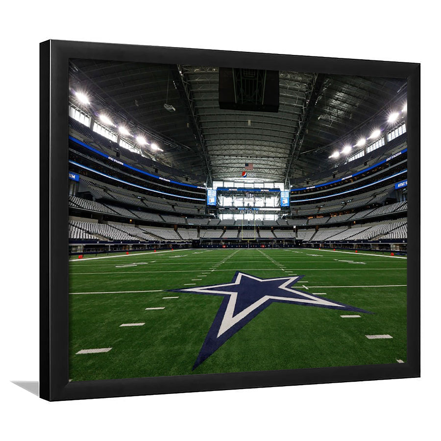 Att Stadium Dallas, Stadium Canvas, Sport Art, Gift for him, Framed Art Print Wall Decor, Picture Framed