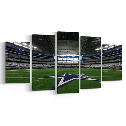 Att Stadium Dallas, Stadium Canvas, Sport Art, Gift for him, 5 Panel, Large Canvas, Canvas Print Wall Art