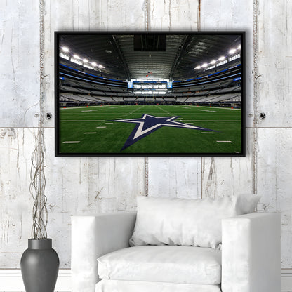 Att Stadium Dallas, Stadium Canvas, Sport Art, Framed Canvas Print Wall Art, Floating Frame