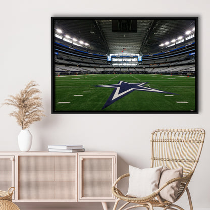 Att Stadium Dallas, Stadium Canvas, Sport Art, Framed Canvas Print Wall Art, Floating Frame