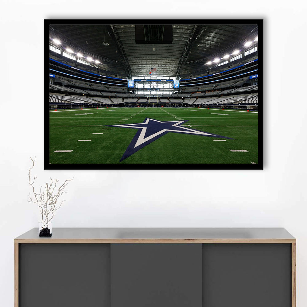 Att Stadium Dallas, Stadium Canvas, Sport Art, Gift for him, Framed Art Print Wall Decor, Picture Framed