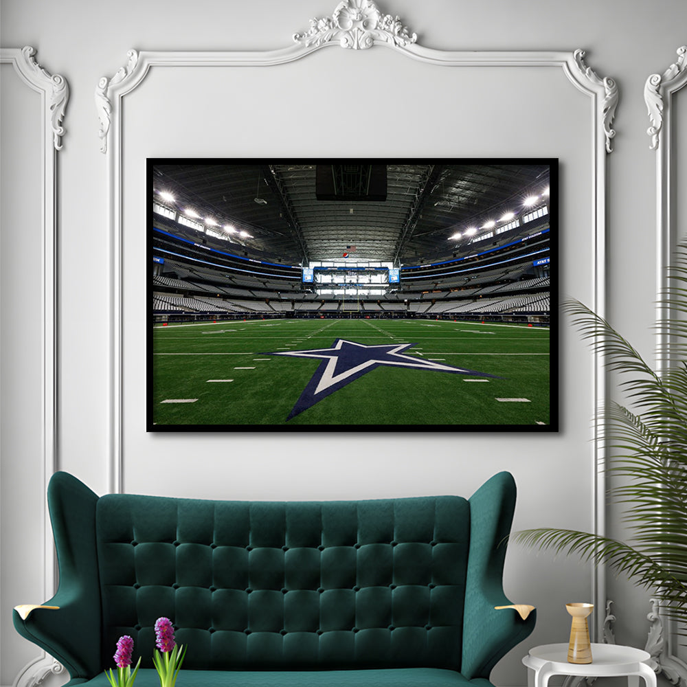 Att Stadium Dallas, Stadium Canvas, Sport Art, Gift for him, Framed Art Print Wall Decor, Picture Framed