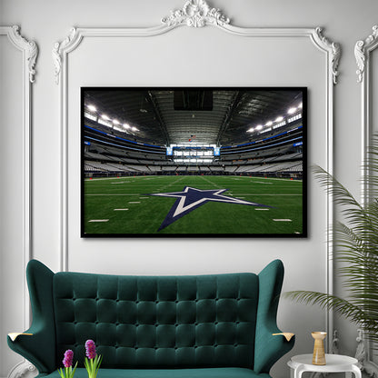 Att Stadium Dallas, Stadium Canvas, Sport Art, Gift for him, Framed Art Print Wall Decor, Picture Framed