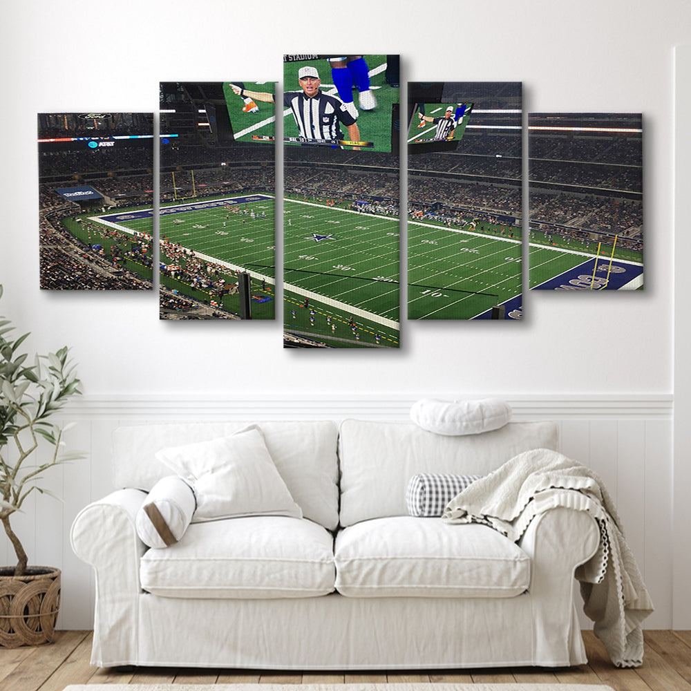Att Stadium Football, Stadium Canvas, Sport Art, Gift for him, 5 Panel, Large Canvas, Canvas Print Wall Art