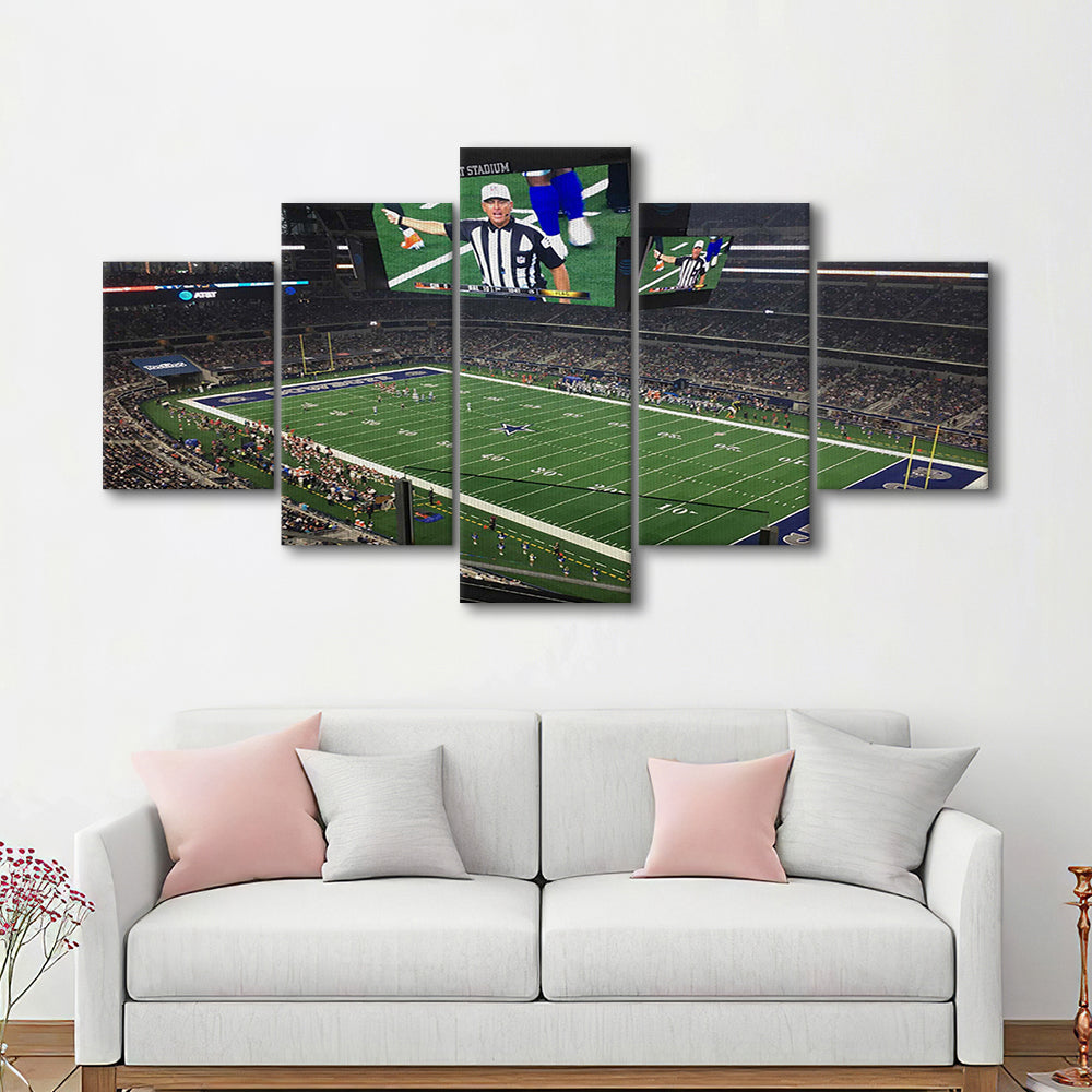 Att Stadium Football, Stadium Canvas, Sport Art, Gift for him, 5 Panel, Large Canvas, Canvas Print Wall Art