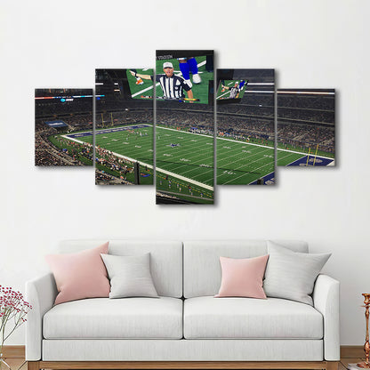 Att Stadium Football, Stadium Canvas, Sport Art, Gift for him, 5 Panel, Large Canvas, Canvas Print Wall Art