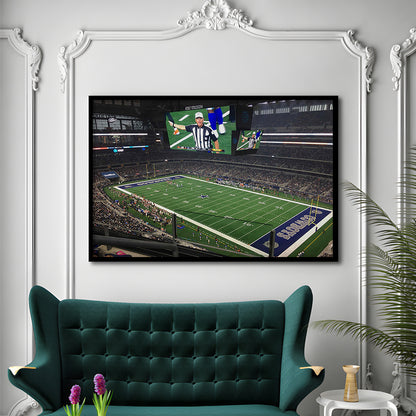 Att Stadium Football, Stadium Canvas, Sport Art, Gift for him, Framed Art Print Wall Decor, Picture Framed