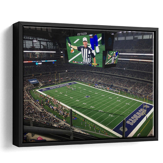 Att Stadium Football, Stadium Canvas, Sport Art, Framed Canvas Print Wall Art, Floating Frame