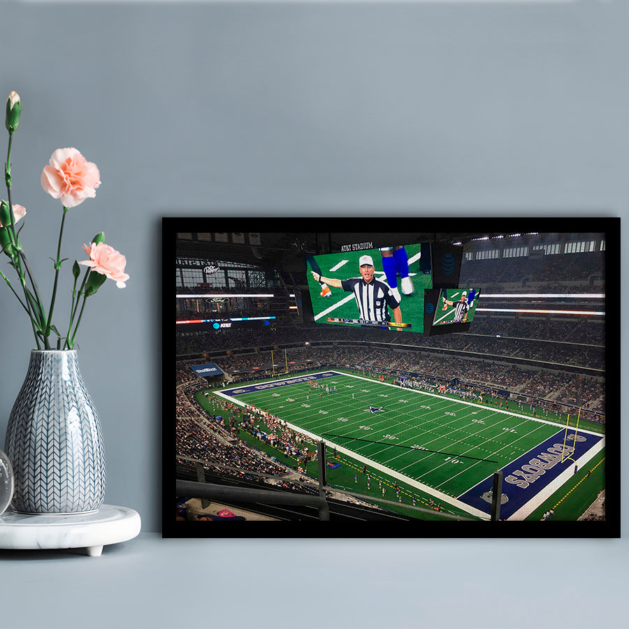 Att Stadium Football, Stadium Canvas, Sport Art, Gift for him, Framed Art Print Wall Decor, Picture Framed