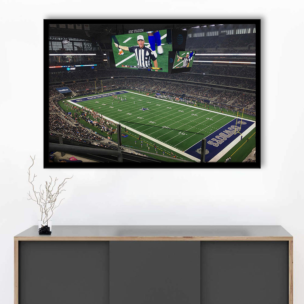 Att Stadium Football, Stadium Canvas, Sport Art, Gift for him, Framed Art Print Wall Decor, Picture Framed