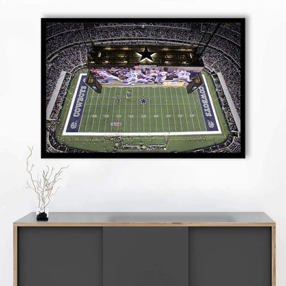 Att Stadium, Stadium Canvas, Sport Art, Fan Gifts, Framed Art Print Wall Decor, Picture Framed