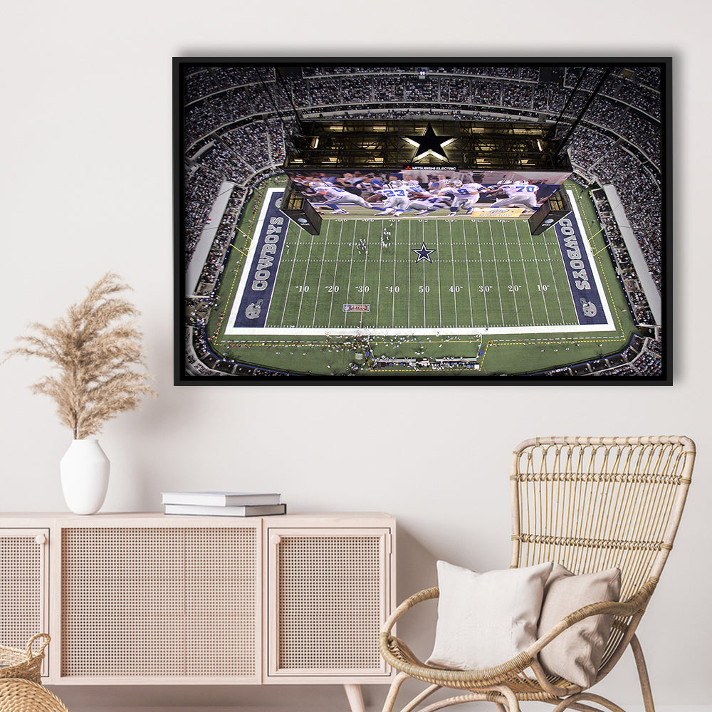 Att Stadium, Stadium Canvas, Sport Art, Fan Gifts, Framed Canvas Print Wall Art, Floating Frame