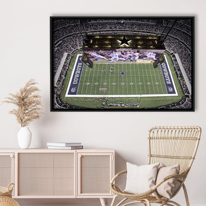 Att Stadium, Stadium Canvas, Sport Art, Fan Gifts, Framed Canvas Print Wall Art, Floating Frame