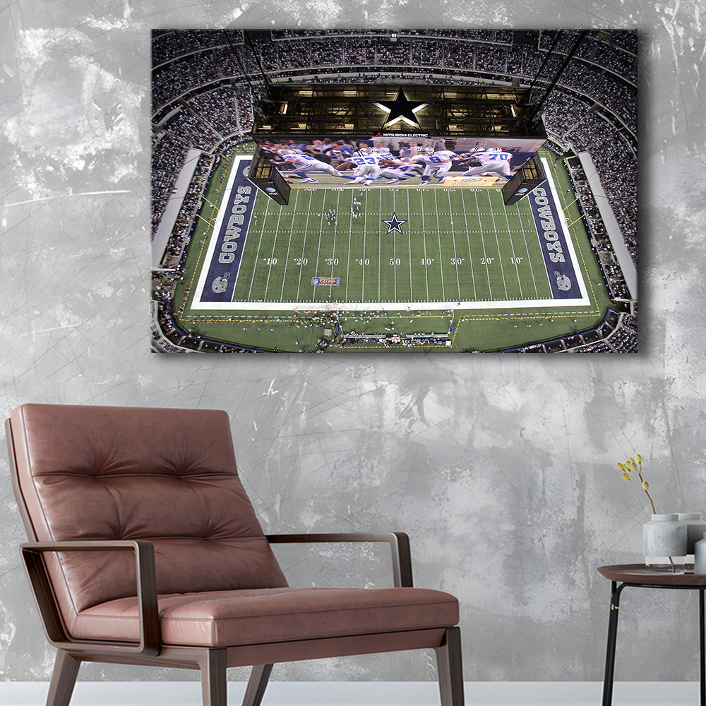 Att Stadium, Stadium Canvas, Sport Art, Fan Gifts, Man Cave Decor, Art Print, Canvas Print Wall Art