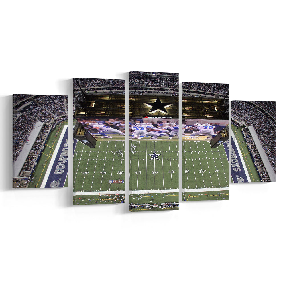 Att Stadium, Stadium Canvas, Sport Art, Fan Gifts, 5 Panel, Large Canvas, Canvas Print Wall Art