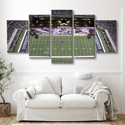 Att Stadium, Stadium Canvas, Sport Art, Fan Gifts, 5 Panel, Large Canvas, Canvas Print Wall Art
