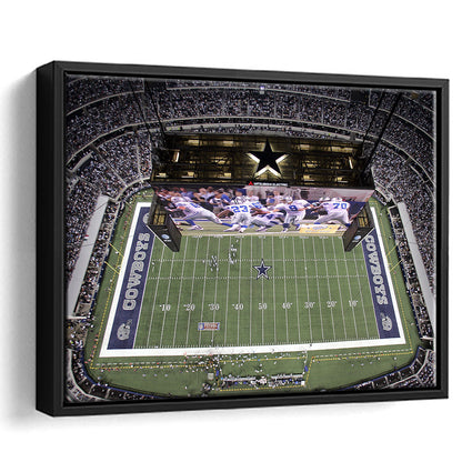 Att Stadium, Stadium Canvas, Sport Art, Fan Gifts, Framed Canvas Print Wall Art, Floating Frame
