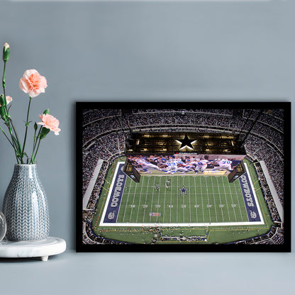 Att Stadium, Stadium Canvas, Sport Art, Fan Gifts, Framed Art Print Wall Decor, Picture Framed