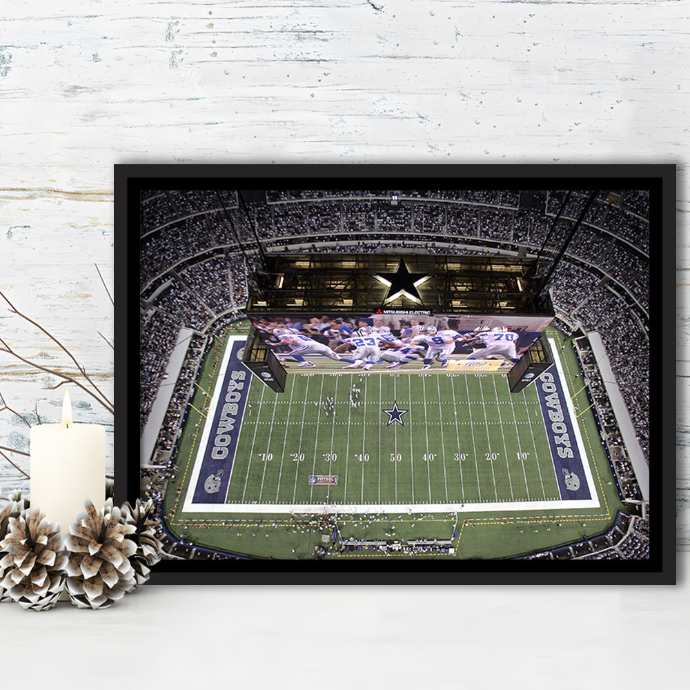 Att Stadium, Stadium Canvas, Sport Art, Fan Gifts, Framed Canvas Print Wall Art, Floating Frame