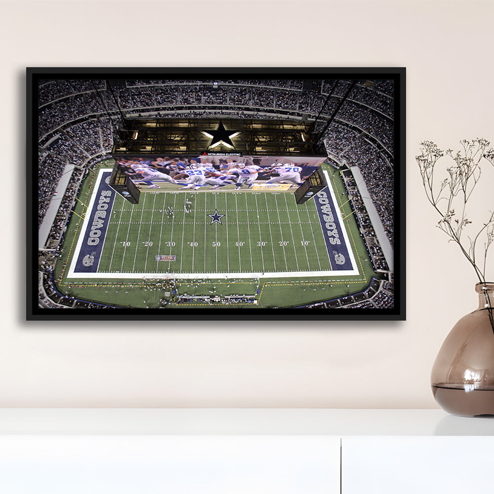 Att Stadium, Stadium Canvas, Sport Art, Fan Gifts, Framed Canvas Print Wall Art, Floating Frame