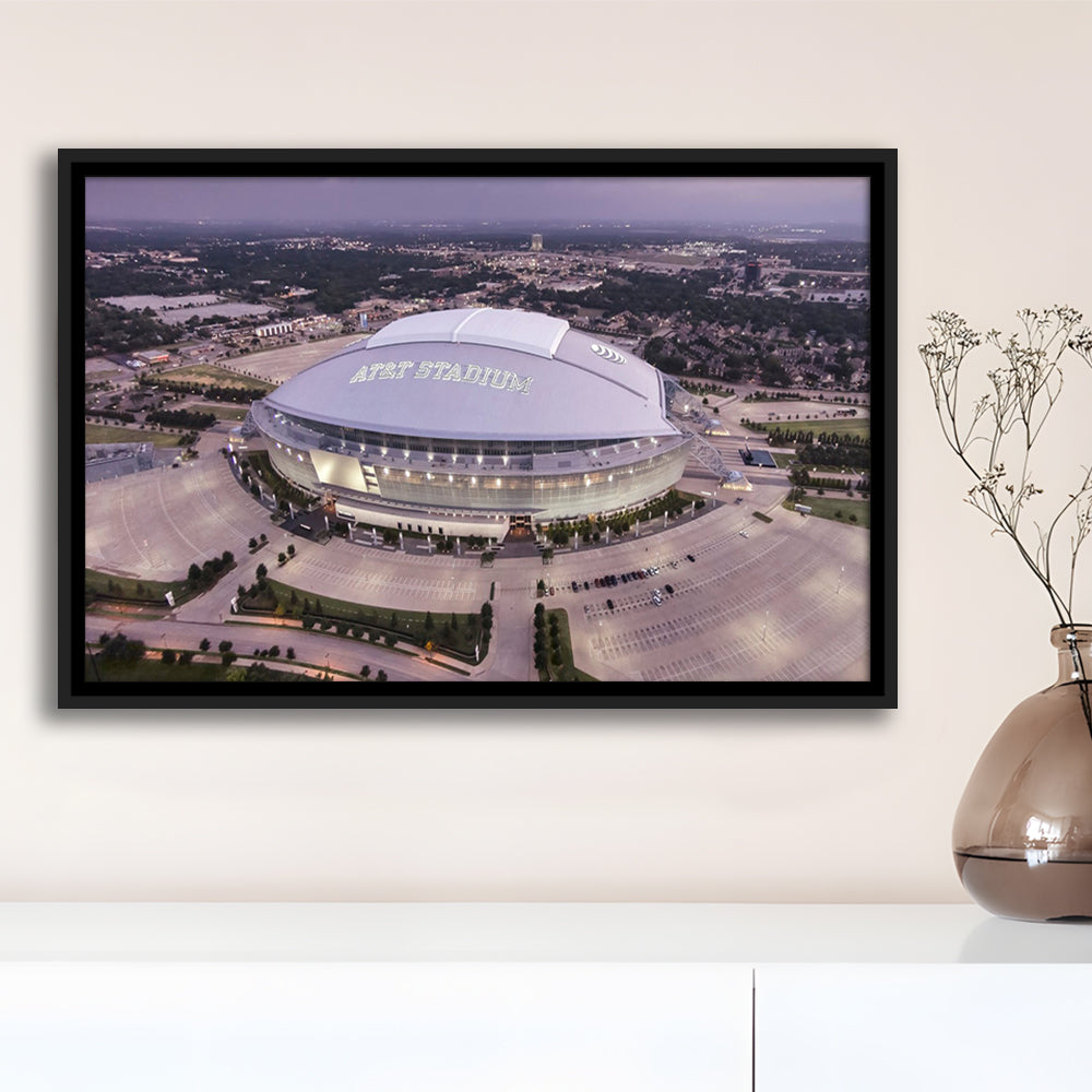 Att Stadium, Stadium Canvas, Sport Art, Framed Canvas Print Wall Art, Floating Frame