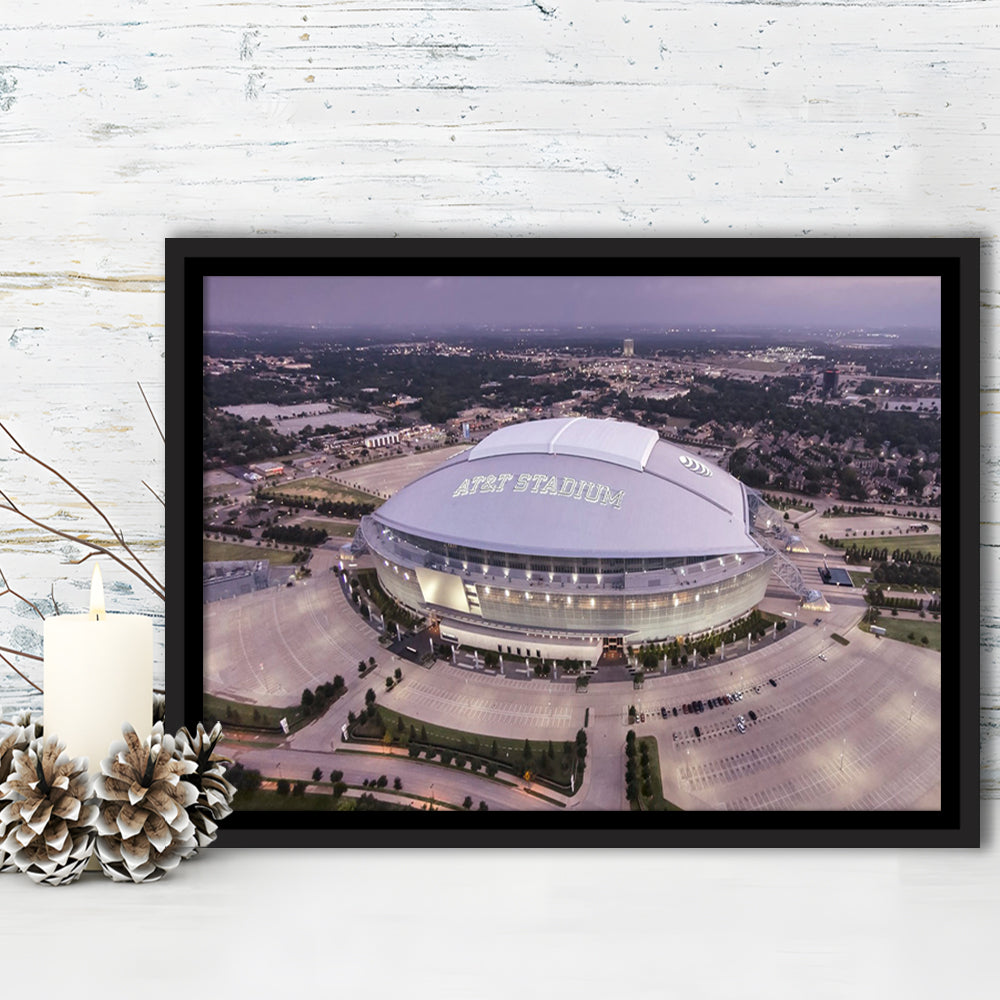 Att Stadium, Stadium Canvas, Sport Art, Framed Canvas Print Wall Art, Floating Frame