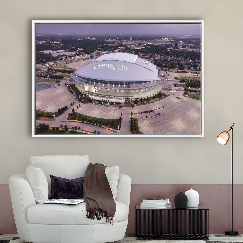 Att Stadium, Stadium Canvas, Sport Art, Framed Canvas Print Wall Art, Floating Frame