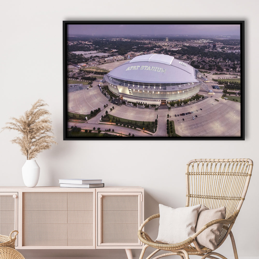 Att Stadium, Stadium Canvas, Sport Art, Framed Canvas Print Wall Art, Floating Frame